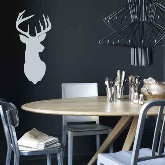 Stag Head Wildlife Vinyl Wall Decal Sticker