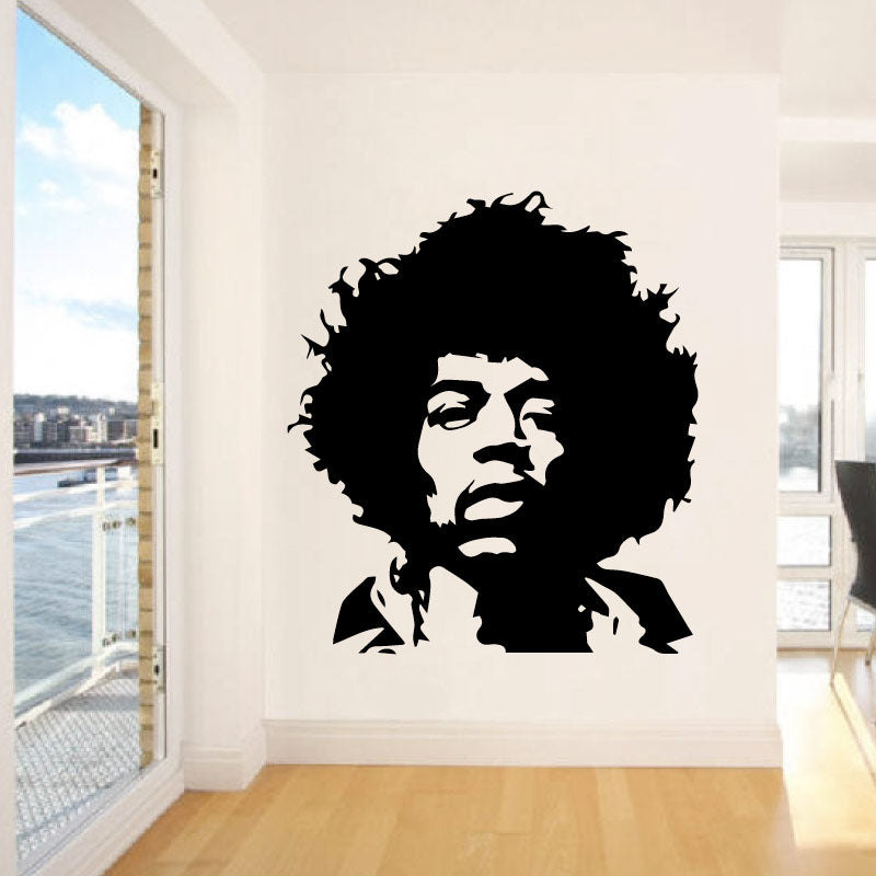 Jimi Hendrix Vinyl Wall Decal Sticker