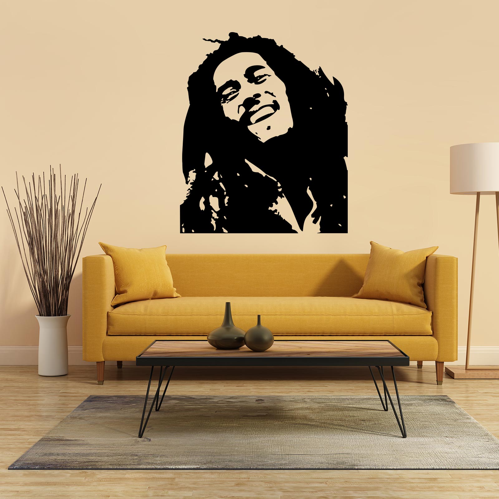 Bob Marley Pop Music Wall Decal Sticker