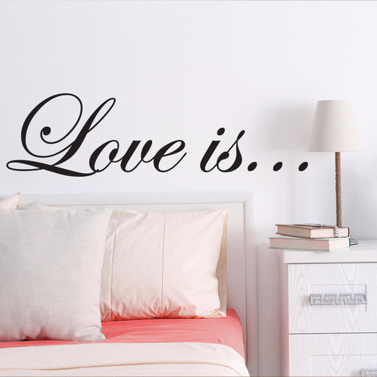 Love Is Quote Wall Decal Sticker