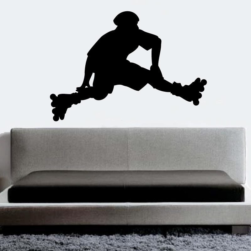 Rollerblading Wall Decal Sticker