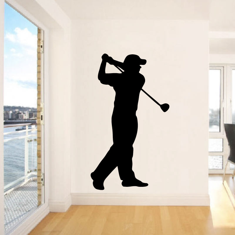 Golf Swing Wall Decal Sticker 