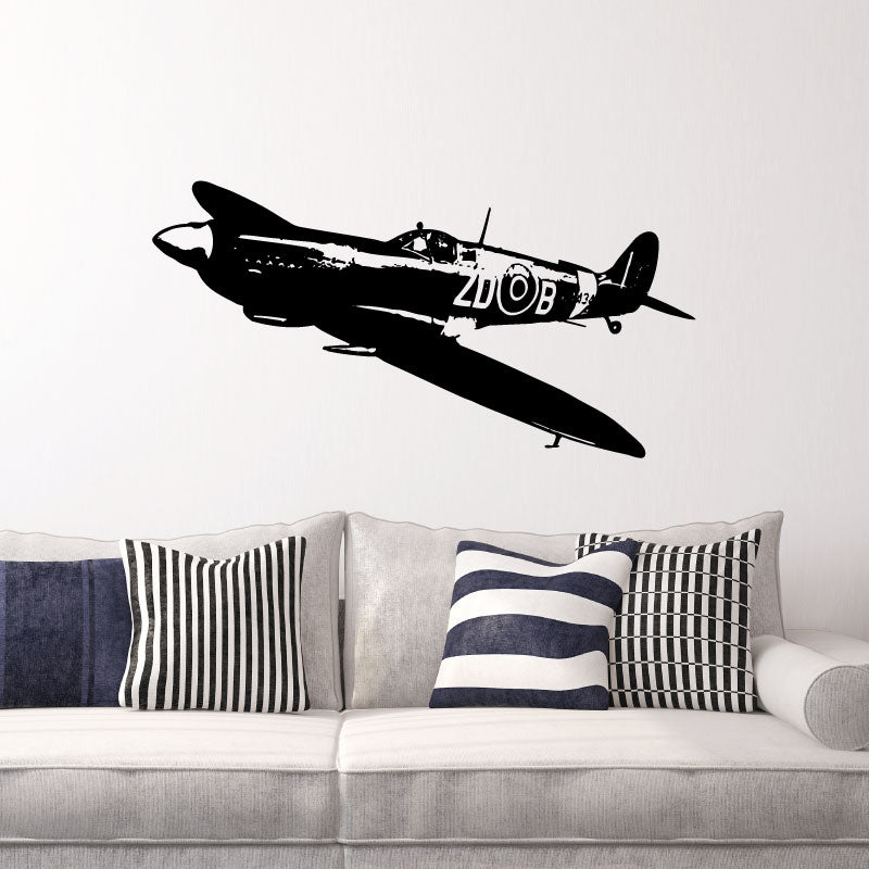 Supermarine Spitfire Wall Decal Sticker 