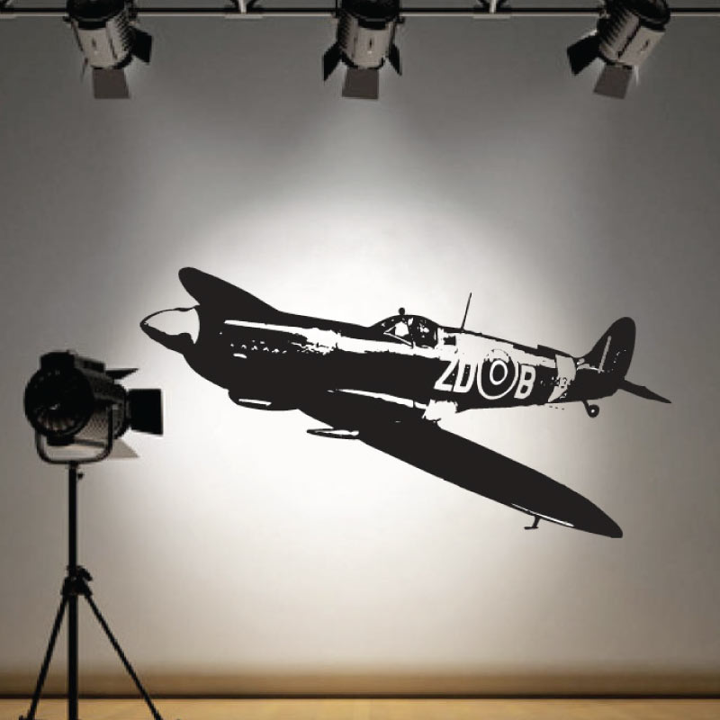 Supermarine Spitfire Wall Decal Sticker 