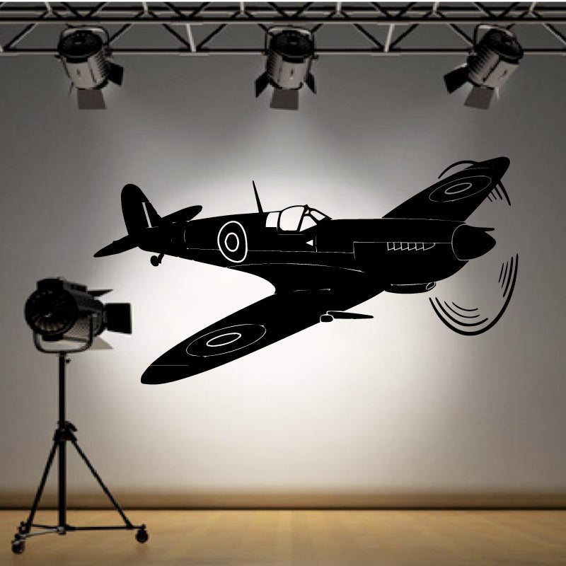 RAF Spitfire Plane Wall Decal Sticker