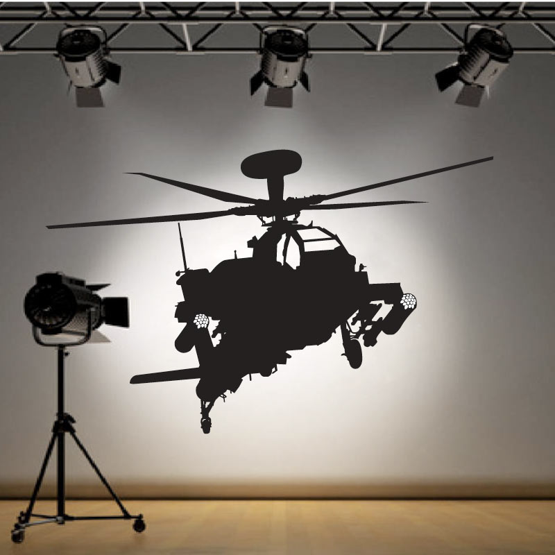 Apache Helicopter Wall Decal Sticker