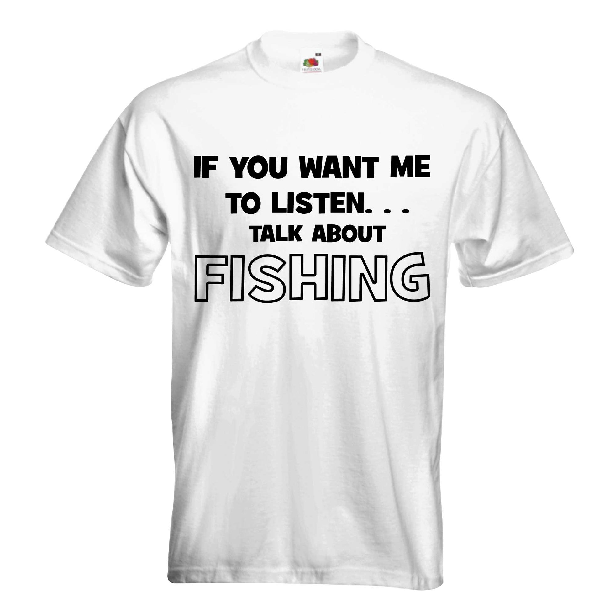 If You Want Me To Listen Talk About Fishing T Shirt – Captain Grey